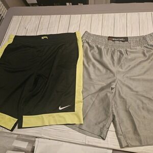 Nike Shorts Mens Medium Black‎ & White Basketball Fitness Activewear 2PK